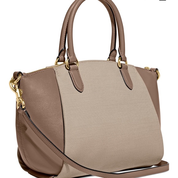 Coach's Badge Jacquard Elise Satchel - Picture 2 of 3